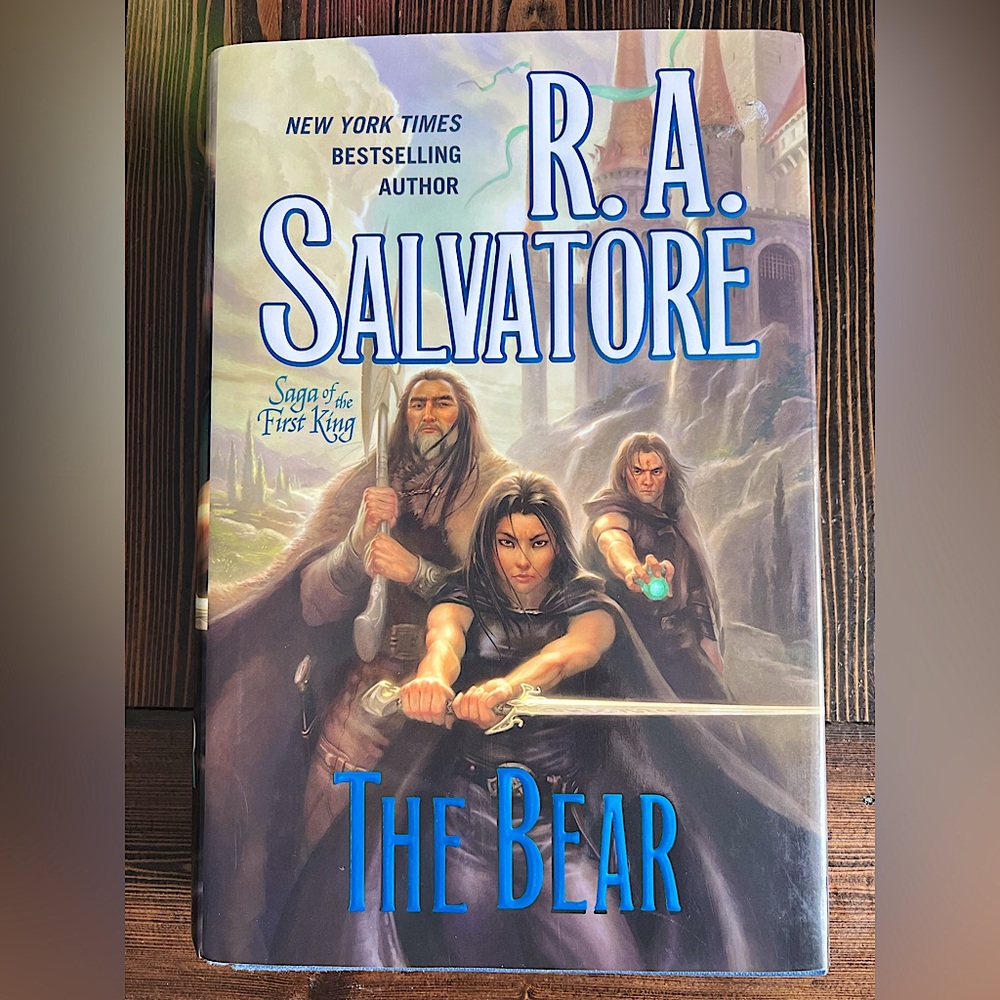 SAGA OF THE FIRST KING • The Bear book 4 R.A. Salvatore fantasy D&D hardcover